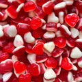 1kg Rood-witte mini hartjes