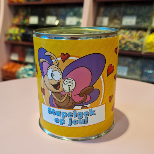 snoepblik 'stapelgek op jou'