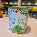 snoepblik 'veel succes'