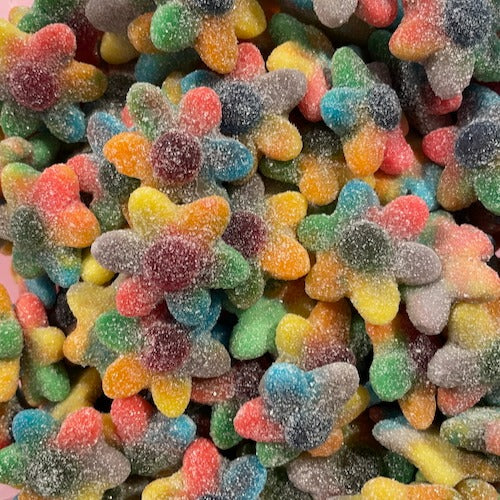 1kg gesuikerde regenboog bloemen