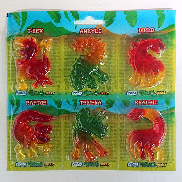 Dino Jelly - Blister van 6 snoepjes