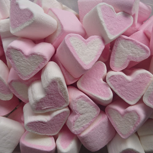 1kg roze en witte spekhartjes